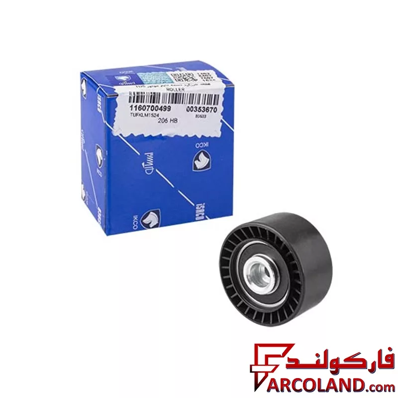 بلبرینگ سفت کن ثابت تسمه تایم ایساکو مدل 11607004 مناسب پژو 206 تیپ 5 , تیپ 6 و صندوقدار V2,V8,V9