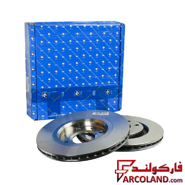 دیسک ترمز جلو ایساکو مدل 0670202910 مناسب پژو 405 بسته 2 عددی