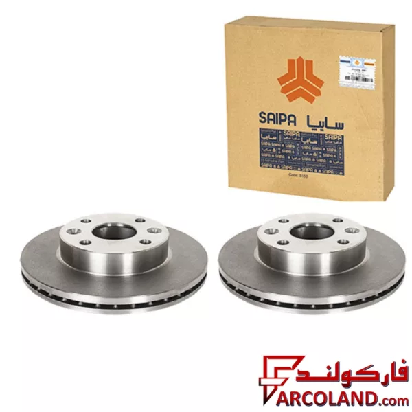 دیسک ترمز جلو سایپا یدک مناسب تیبا بسته 2 عددی
