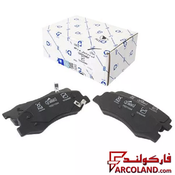 لنت ترمز جلو ایساکو مدل 1620104497 مناسب پژو 206 تیپ 5 و صندوقدار V8,V9,V2 (مدل رانایی)