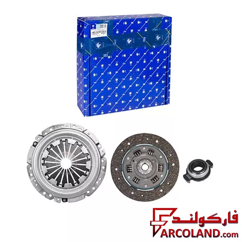 کیت کامل دیسک و صفحه و بلبرینگ کلاچ (پری دمپر) ایساکو مدل 06703027 مناسب سمند
