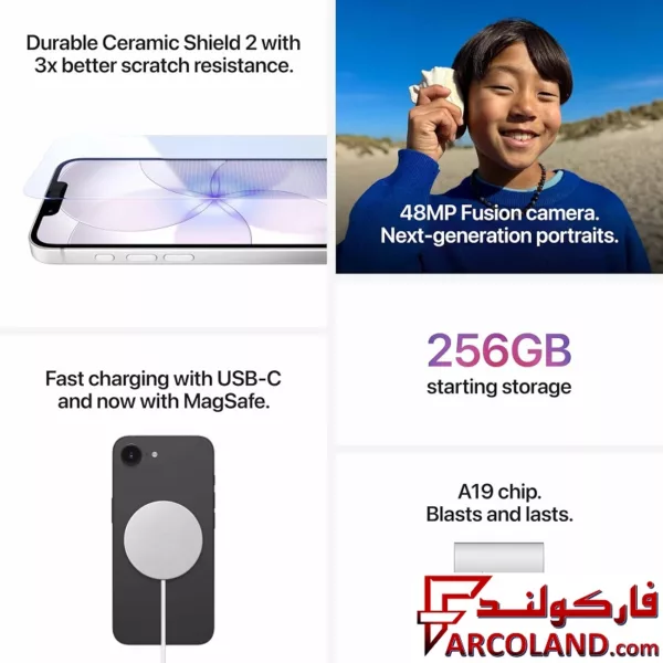 گوشی موبایل اپل iPhone 17e CHA ظرفیت 256 گیگابایت رم 8 گیگابایت - Not Active-7