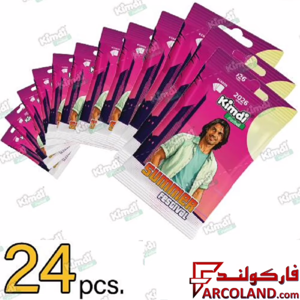 کیمدی کارت فوتبال سامر مدل Kimdi Summer 2026 بسته 24 عددی