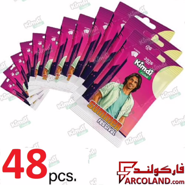 کیمدی کارت فوتبال سامر مدل Kimdi Summer 2026 بسته 48 عددی