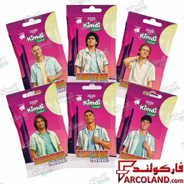 کیمدی کارت فوتبال سامر مدل Kimdi Summer 2026 بسته 6 عددی
